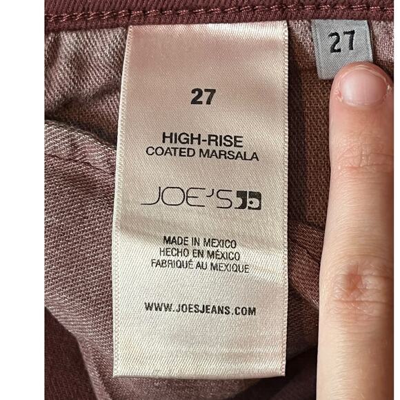 Joe's Jeans coated high rise skinny ankle brown size 27 - Picture 5 of 6